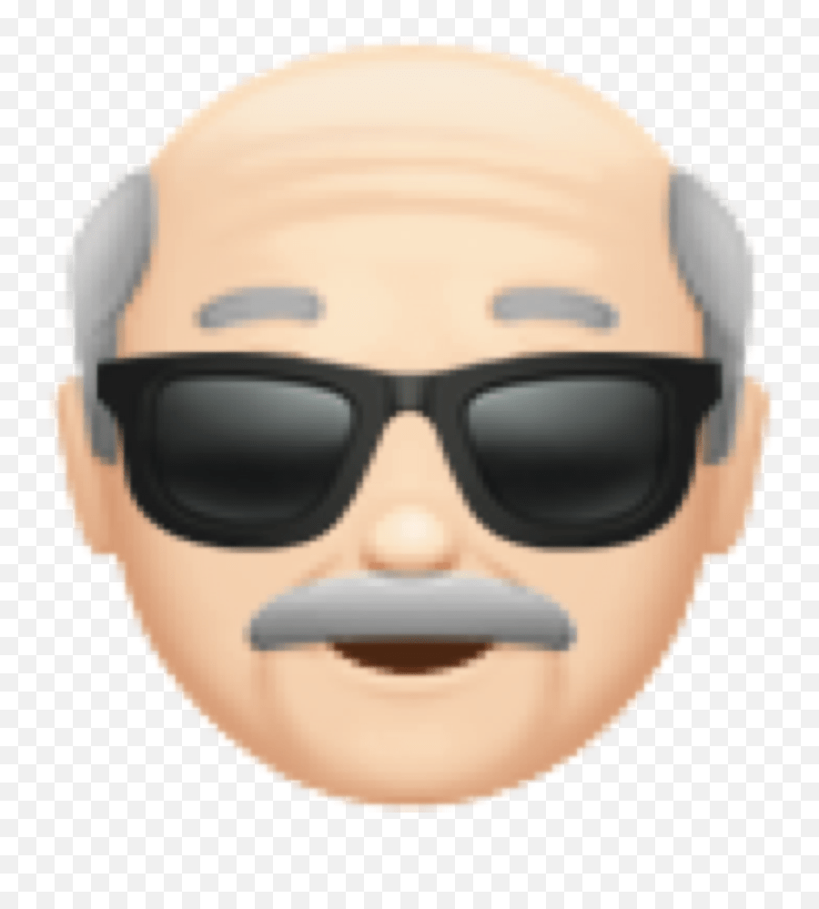 Sticker Full Rim Emoji,Grandpa Emoji free transparent emoji