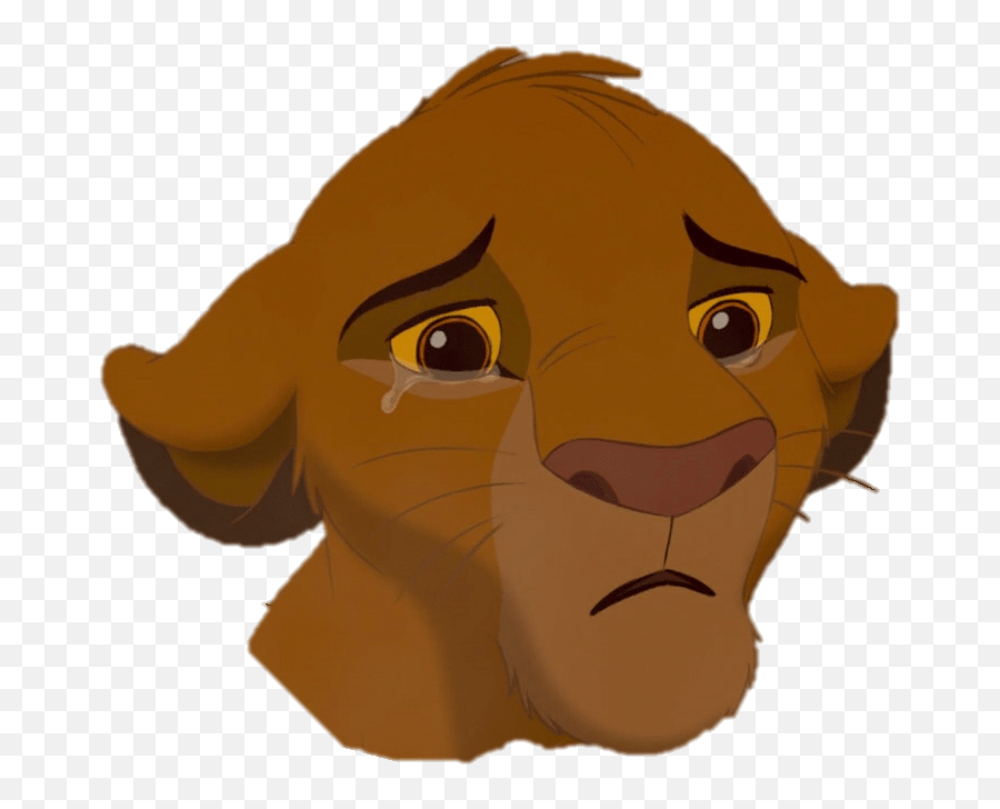 Sad Png Picture Simba Lion King Clipart Emoji,Lion King Emojis free