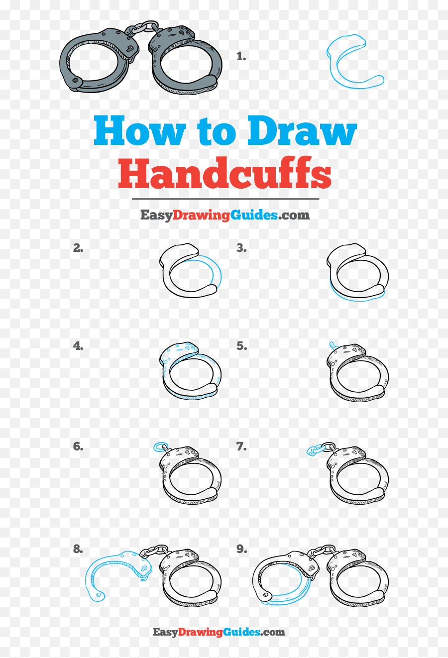 How To Draw Handcuffs Really Easy Drawing Tutorial Circle Emoji,Is