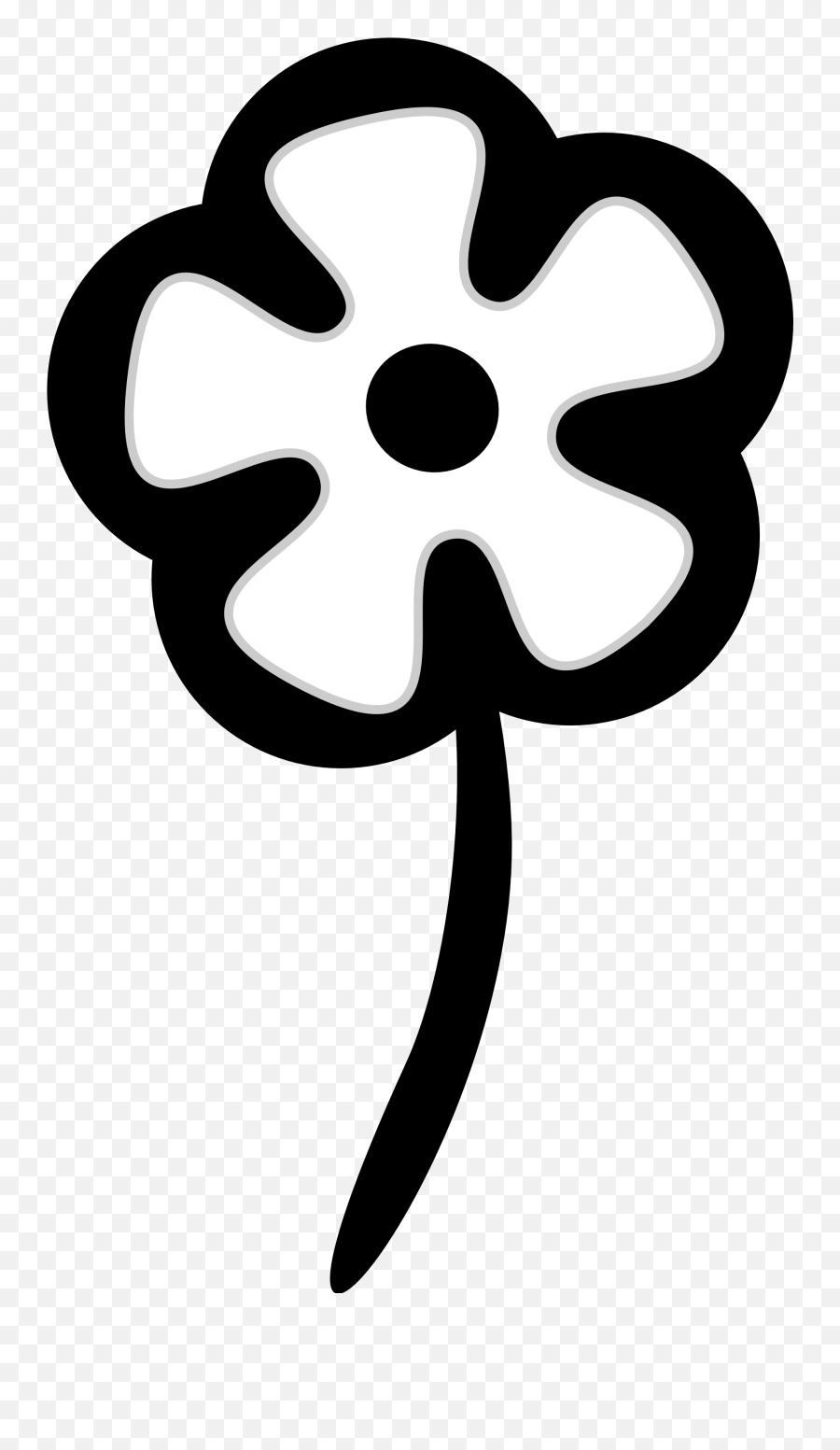 Stock Flower Black And White Png Flower Graphic Black And White Emoji