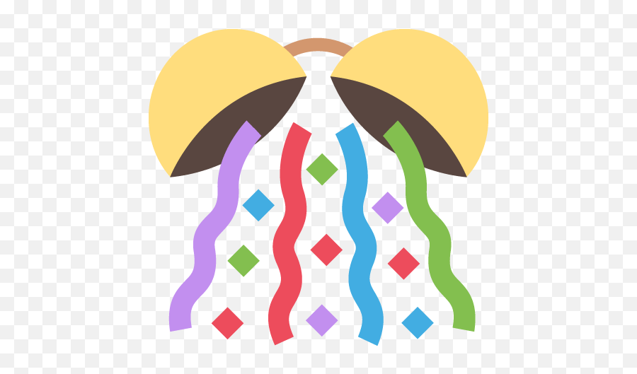 Confetti Ball Emoji Icon Vector Confetti Emoji Png Transparent