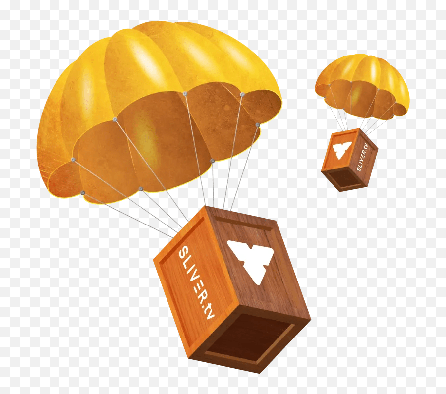 Airdrops On Slivertv U2013 Thetatv Airdrop Transparent Png Emoji