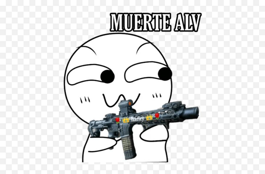 Cosito Lindo Bebiendo Airsoft Gun Emoji,Paintball Emoji free
