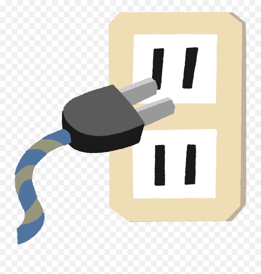 Ac Power Plugs And Sockets Clipart Free Download Portable Emoji