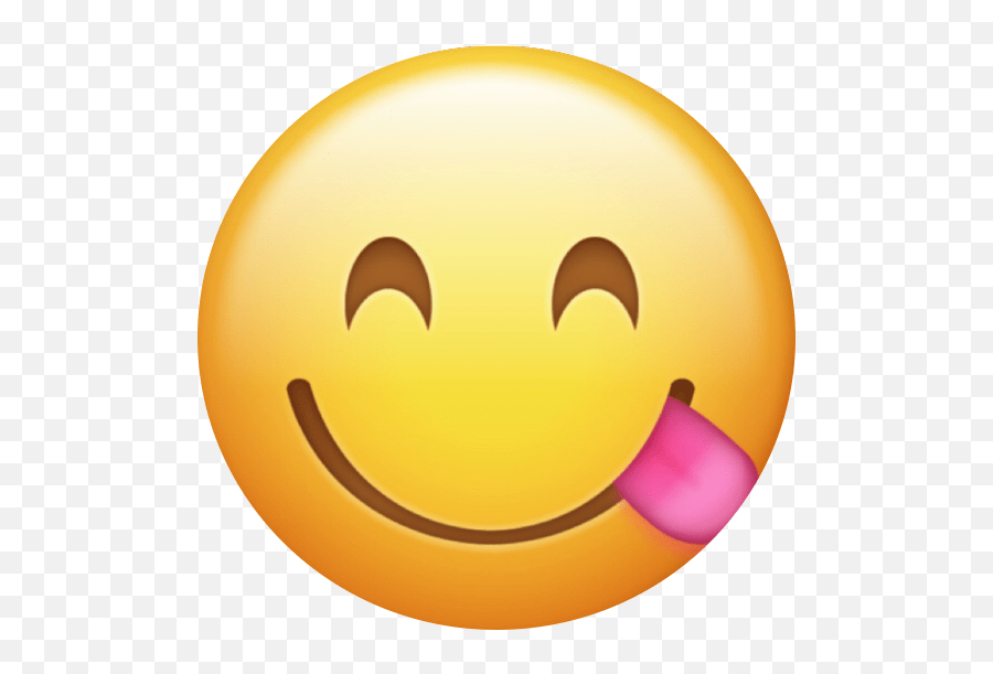 Yum Emoji Cute Freetoedit Smirk Emoji,Cute Emoji free transparent