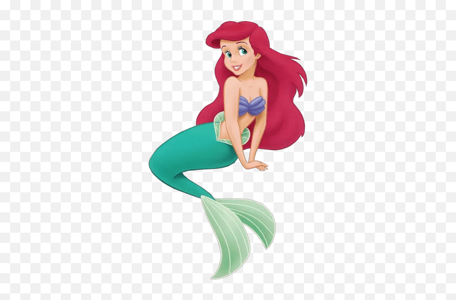 Princesses Stickers For Whatsapp Ariel Little Mermaid Cartoon Emoji