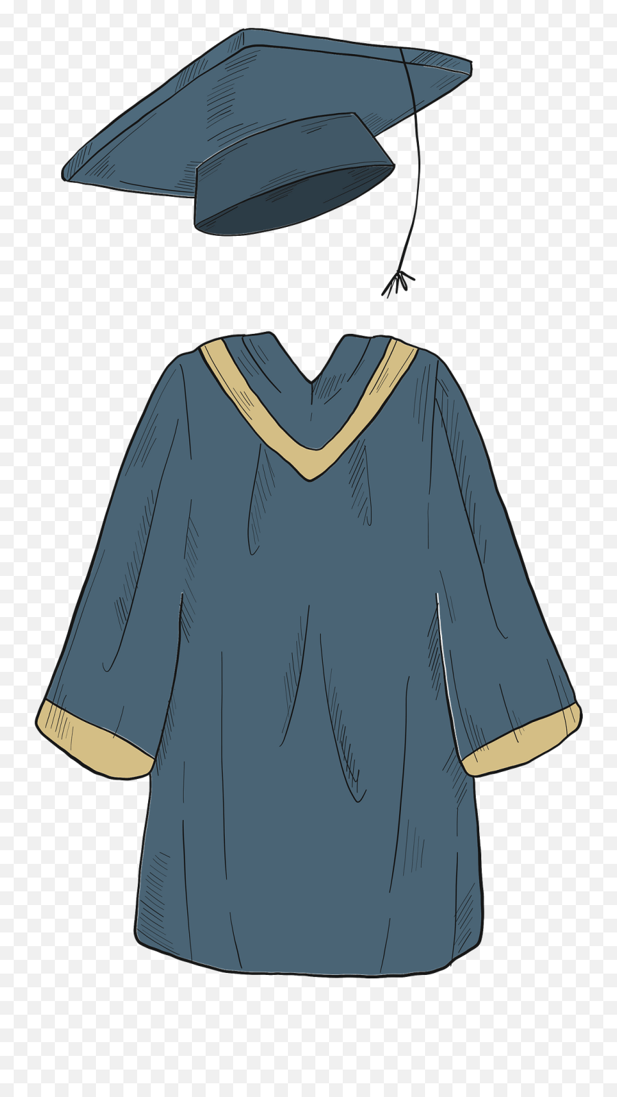 Cap And Gown Clipart Cap And Gown Transparent Emoji,Graduation Cap