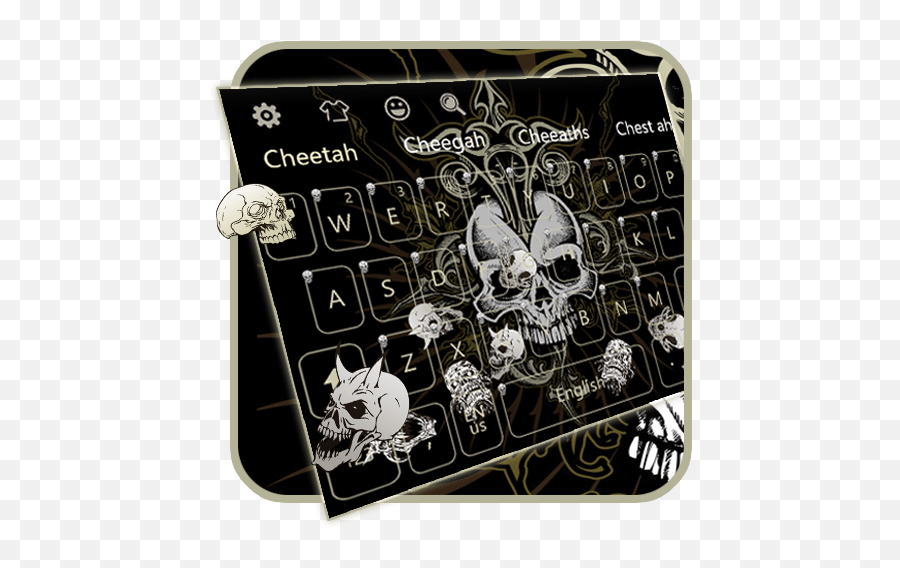 Live Devil Death Skull Keyboard Programu Zilizo Kwenye Caveman
