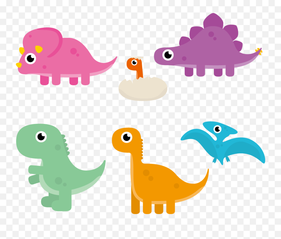 Cute Transparent Background Dinosaur Clipart Cartoon Dinosaur Png Emoji,Dinosaur Emoji Text