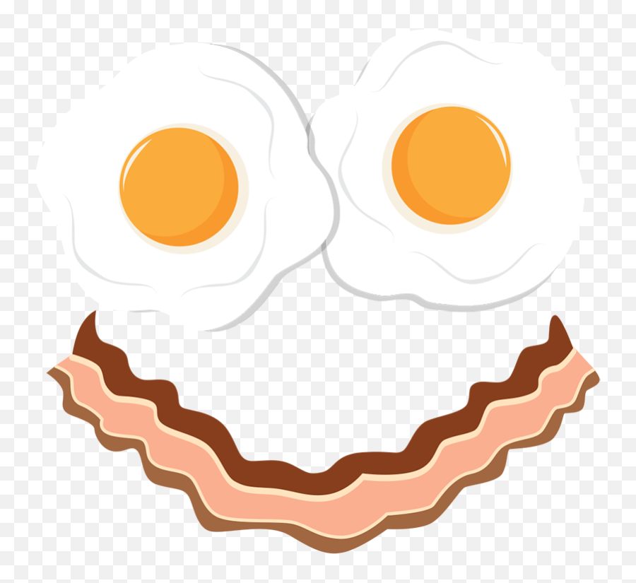 Bacon And Eggs Smile Wall Sticker Ovo Com Bacon Png Emoji,New Bacon