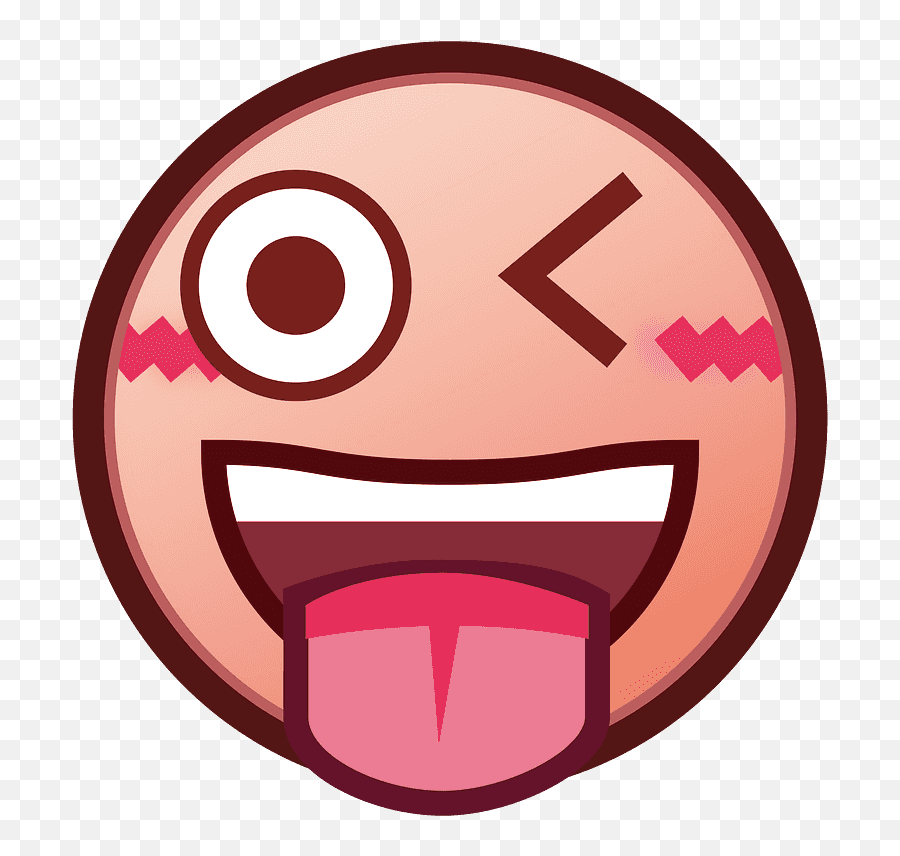 Winking Face With Tongue Emoji Clipart Tongue Out Clipart,Green