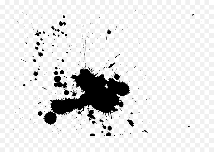 Microsoft Paint Clipart Black And White Paint Splatters Png Emoji,Ms