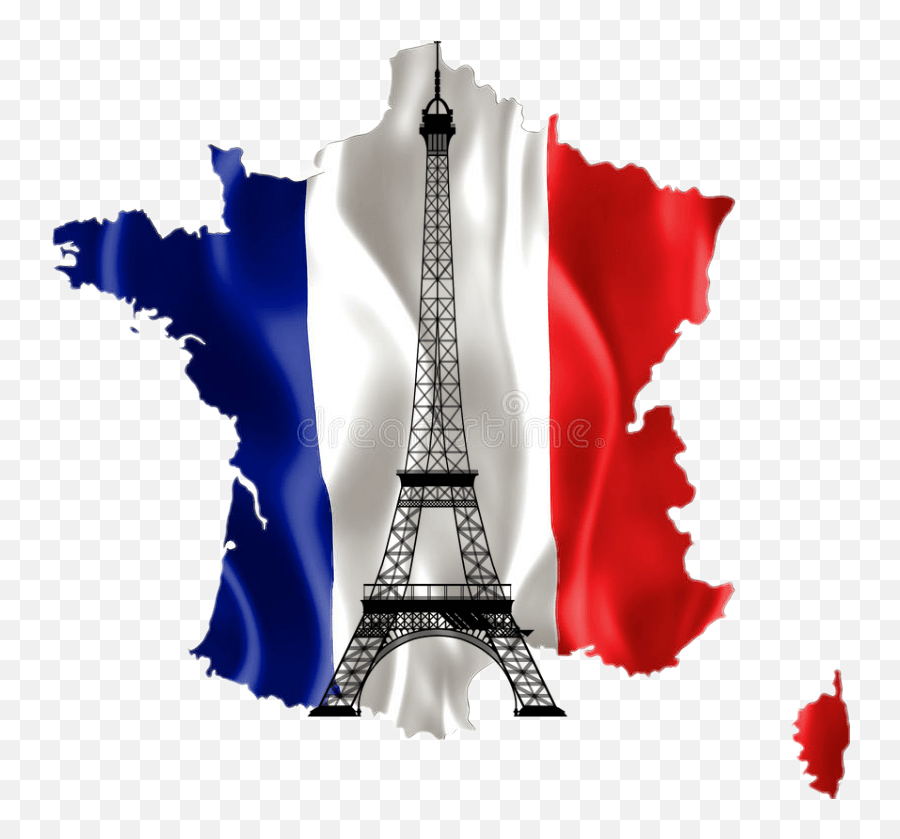 Scflag Flag France Paris Eiffeltower Bluewhitered France Black Map