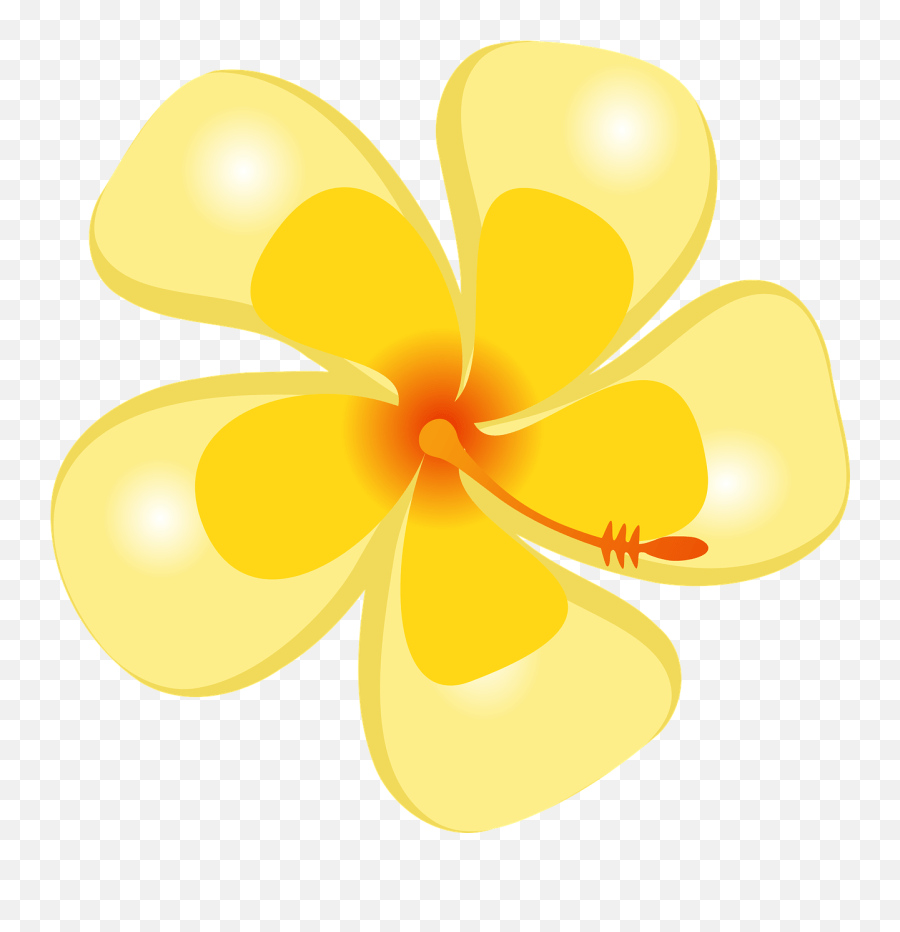 Hibiscus Tropical Flower Hawaii Luau Flor Tropical Desenho Png Emoji