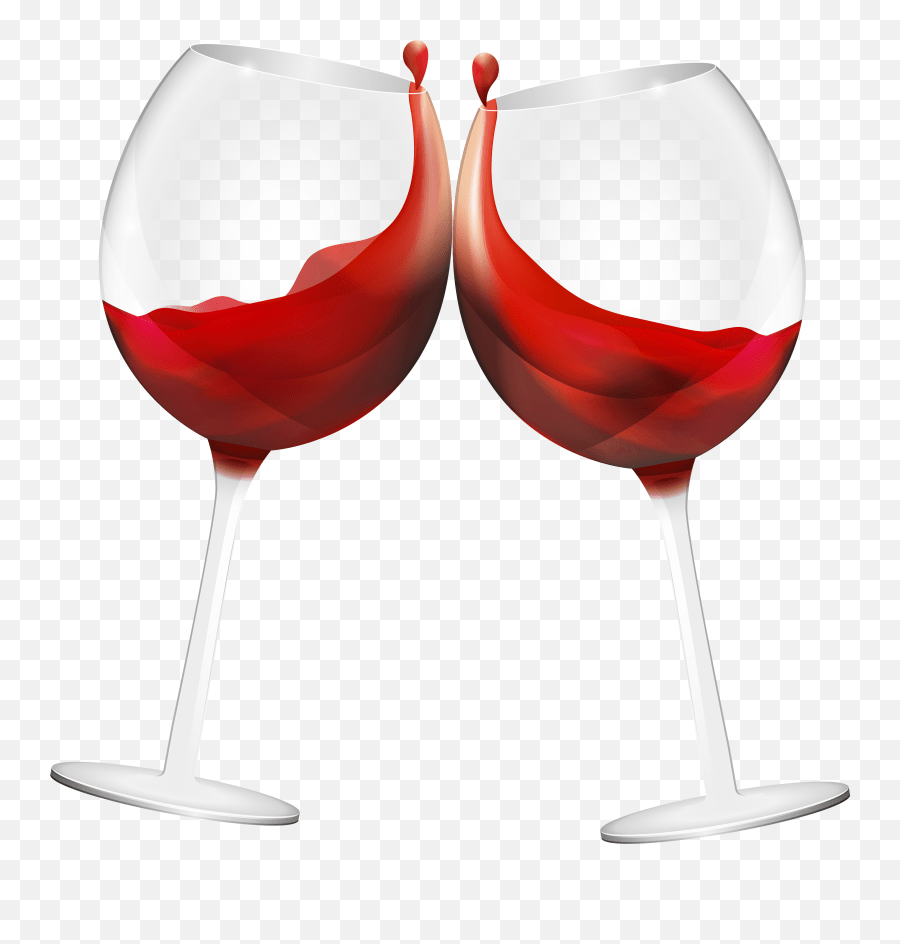 Clinking Wine Glasses Clipart In Pack Wine Glasses Transparent