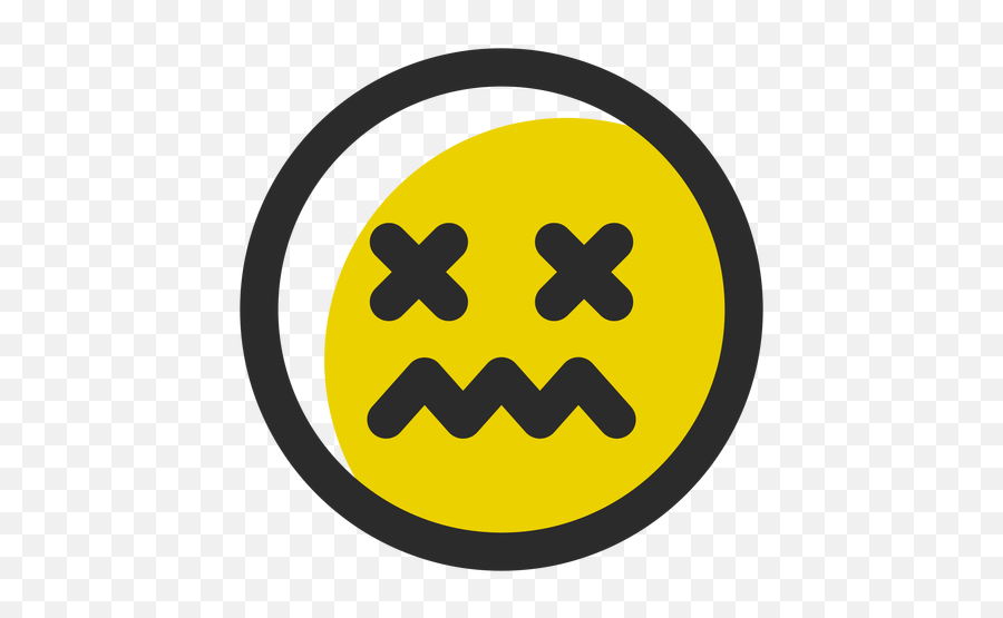 Dizzy Colored Stroke Emoticon Cross Eyed Smiley Emoji,Dizzy Emoji