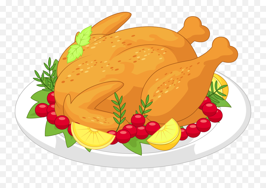 Thanksgiving Turkey Dinner Clipart Free Food Chicken Clip Art Emoji