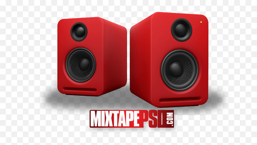 Speakers Mixtape Sound Music Red Trap Studio Monitor Emoji,Speakers