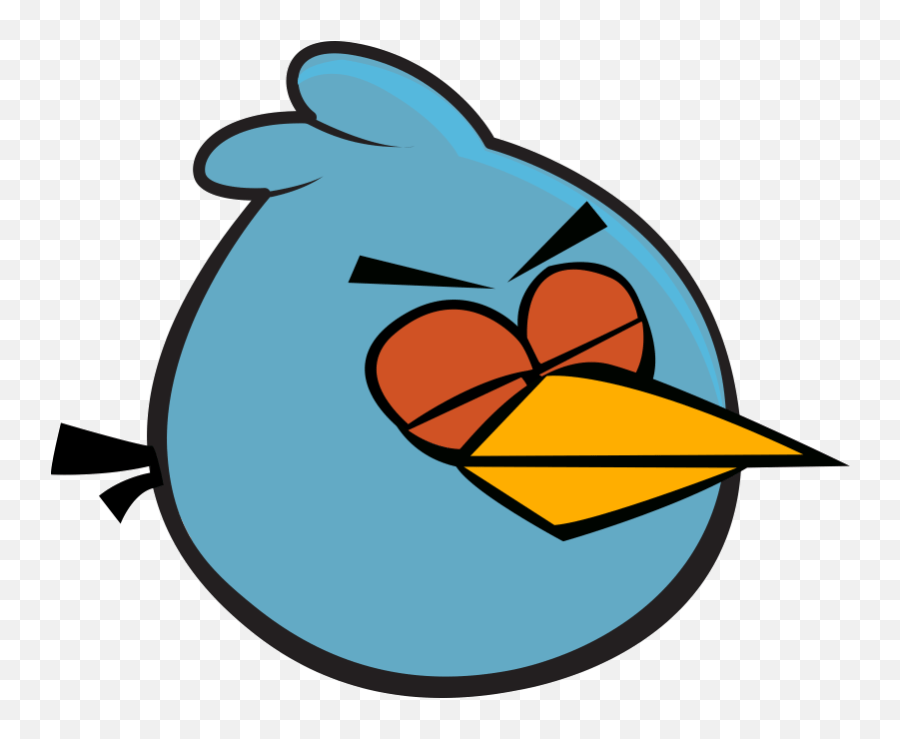 Free Png Angry Bird Angry Birds Blue Bird Clipart Emoji,Bird Emoticon