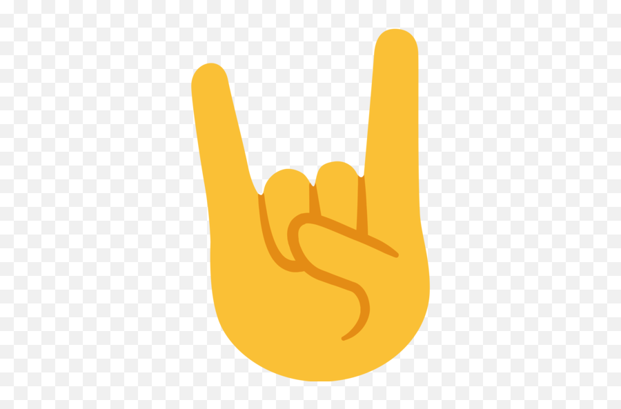 Sign Of The Horns Emoji Emoji Metal,Metal Emoji free transparent