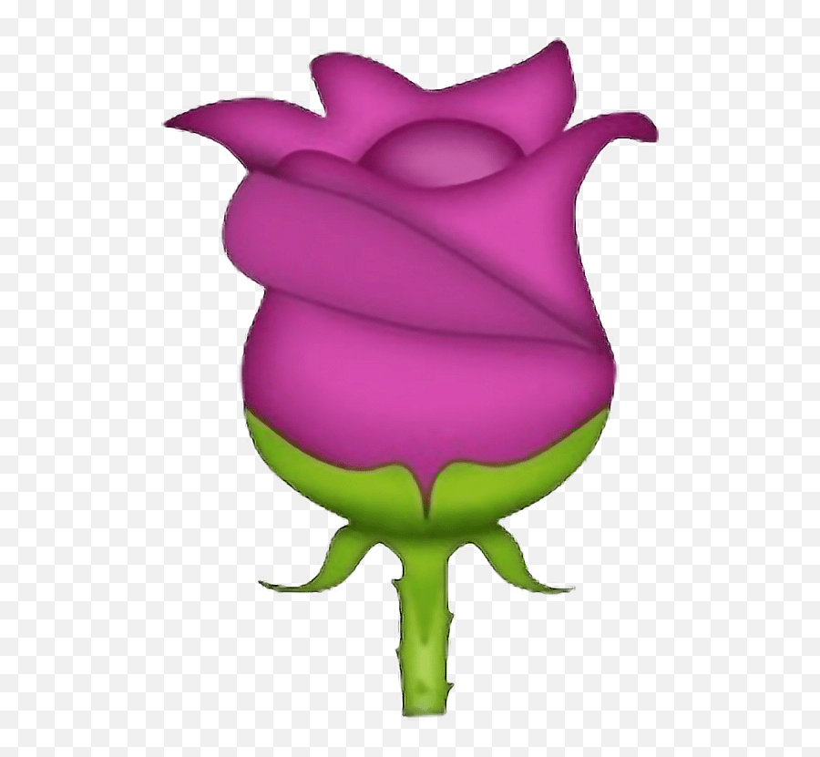 Emoji Clipart Rose Emoji Rose Transparent Free For Download Black