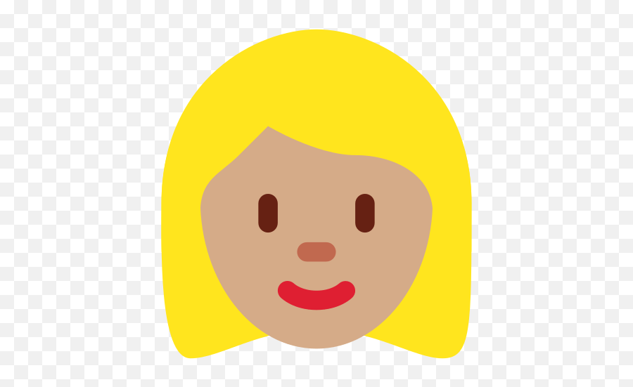 Medium Skin Tone Blond Hair Femme Blonde Emoji,Blonde Woman Emoji