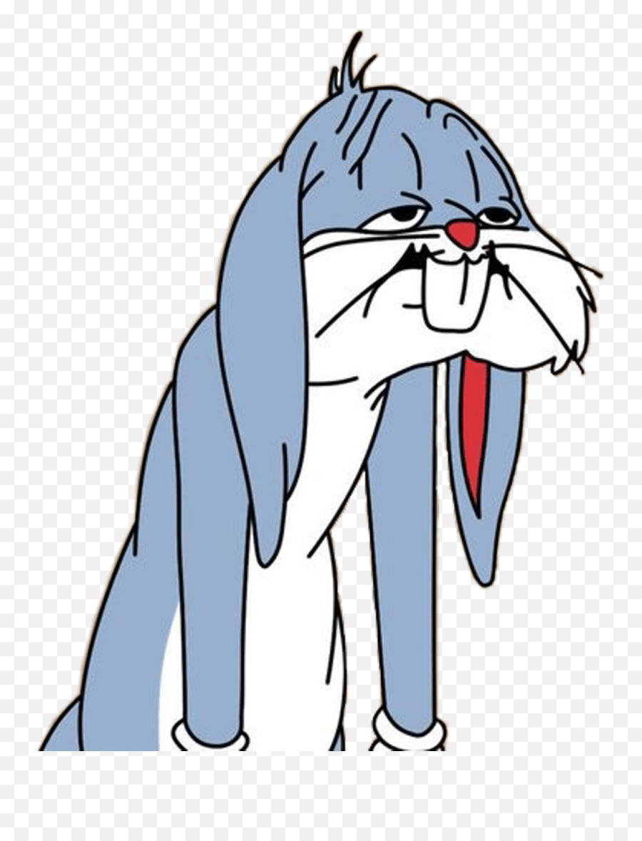 Sad Bugs Bunny Sad Png Emoji free transparent emoji