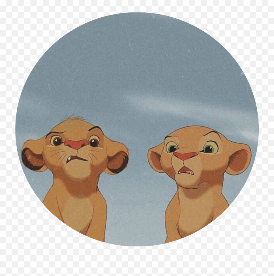 Lionking Pfp Pfpicon Freetoedit Young Simba And Nala Emoji,Lion King