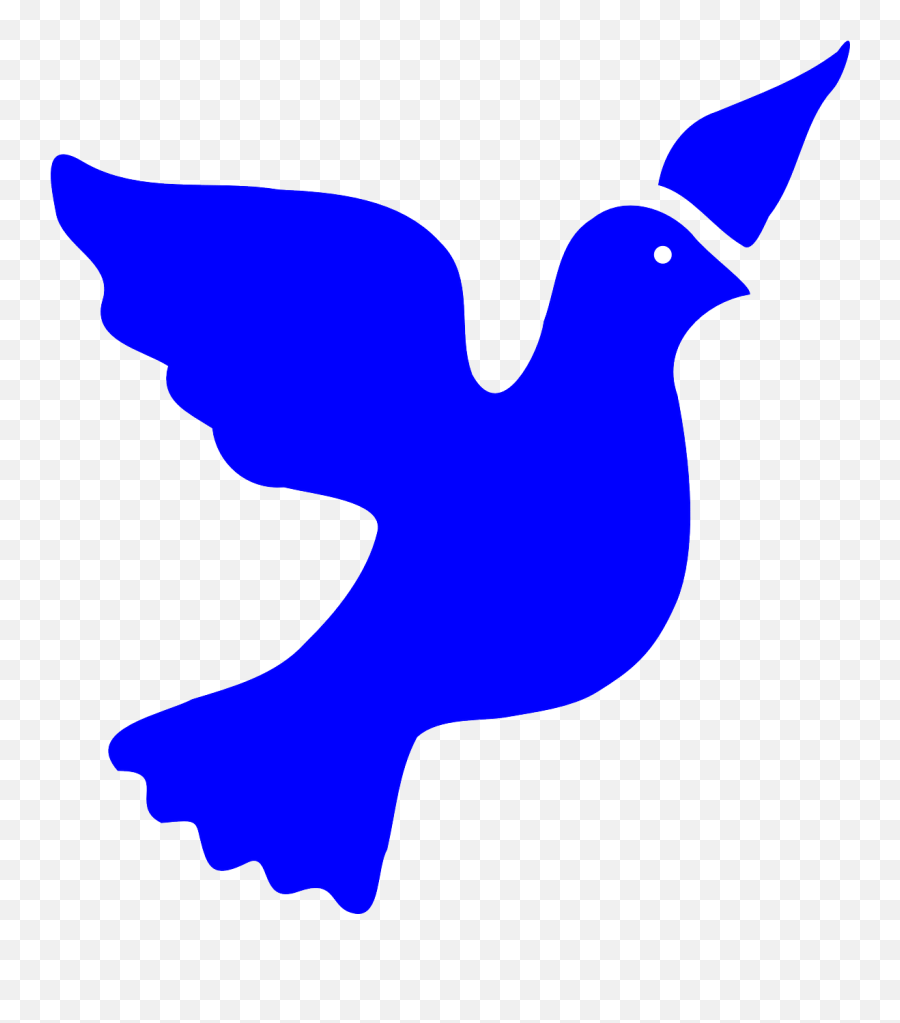 Dove Bird Peace Stencil Blue Blue Dove Clipart Png Emoji,Olive Branch