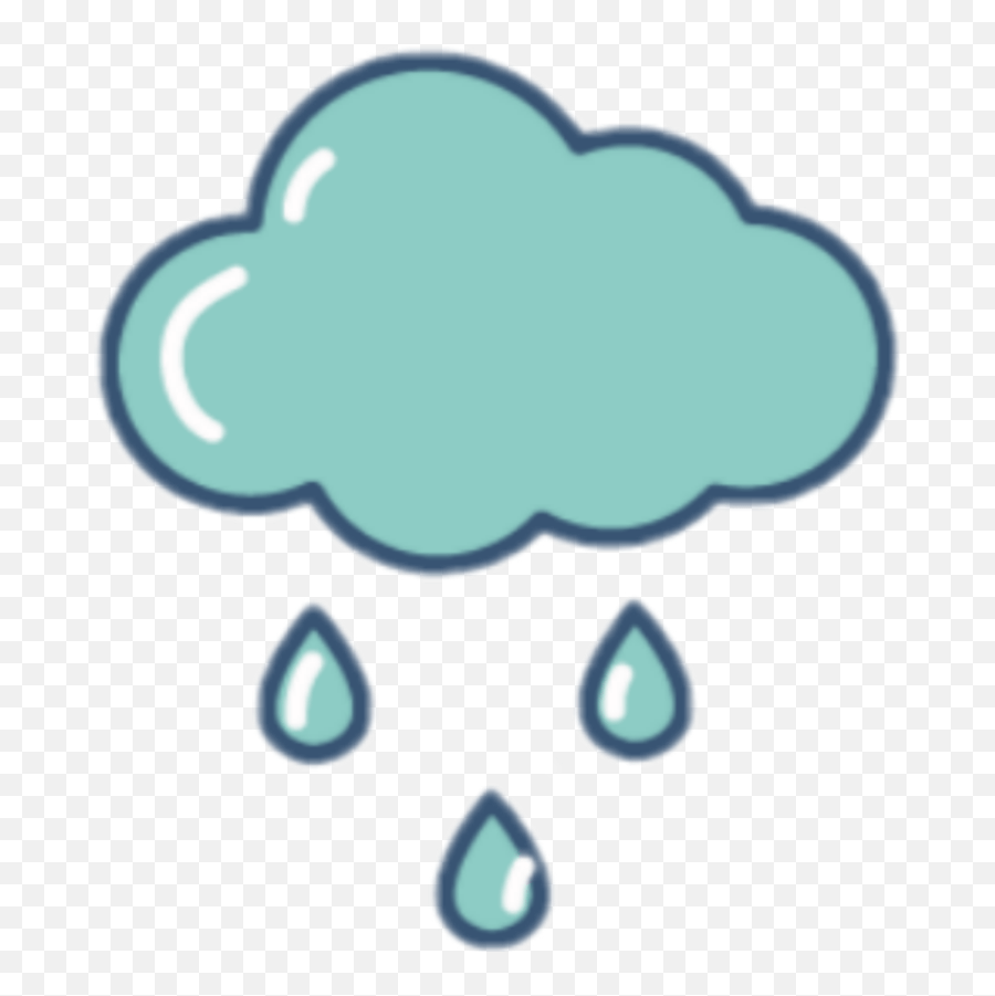 Freetoedit Cloud Raining Raindrops Clip Art Emoji,Raining Emoji