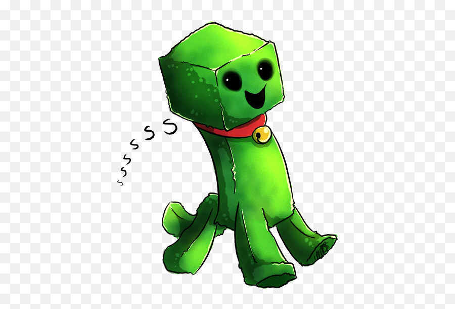 Creeper Pet Minecraft Png Creeper Cute Art Emoji,Creeper Emoji free