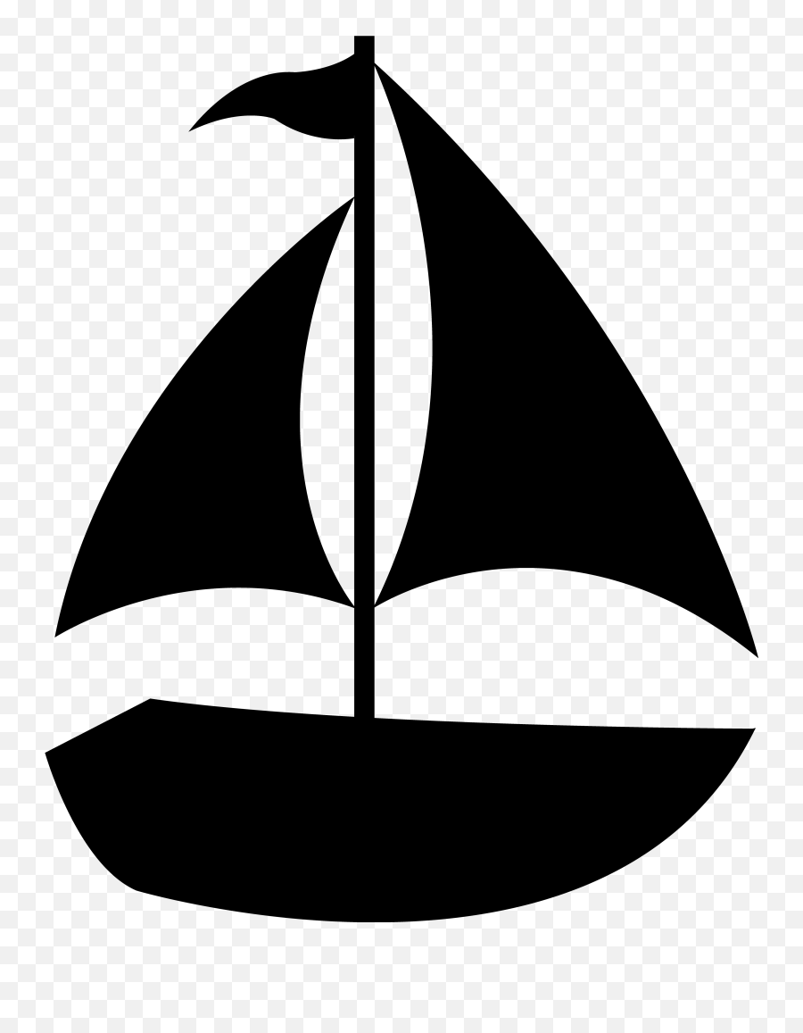 Sailboat Clip Art Black And White Free Clipart 2 Silhouette Boat Clipart Emoji,Sailboat Emoji