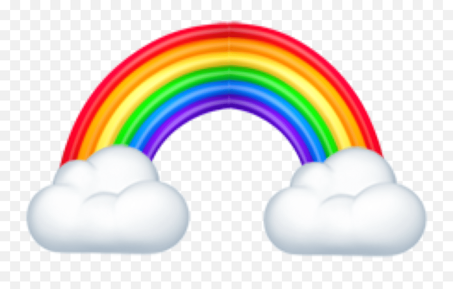 Rainbow Cloud Remixedemoji Emoji Rainbow Emoji Transparent Background