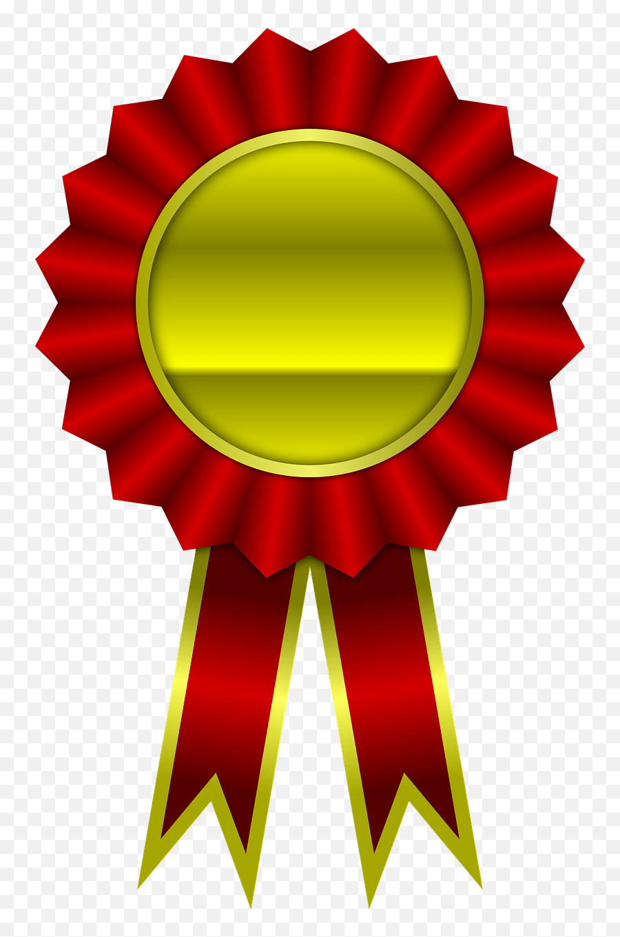 Award Red Ribbon Winner Achievement Achievement Clipart Emoji,Gold