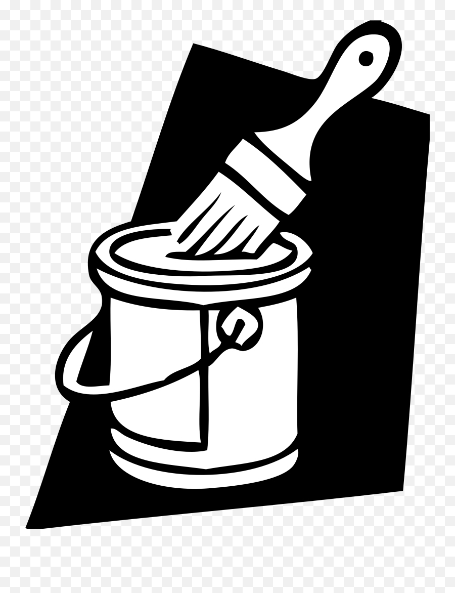 House Paint Transparent Png Clipart Paint Can And Brush Clip Art Emoji,Paint Bucket Emoji