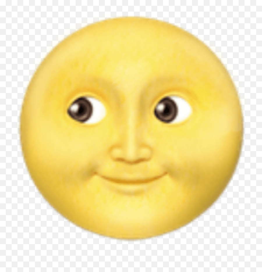 Emoji Apple Ios Moon Moonemoji Smiley,Moon Emoji free transparent