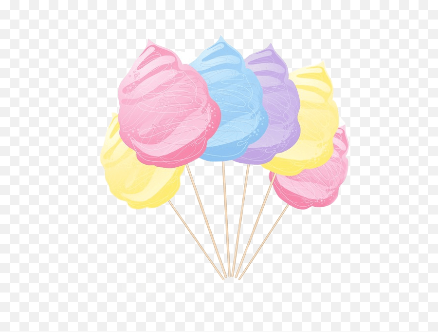 Cottoncandy Cotton Candy Sticker Girly Emoji,Cotton Candy Emoji