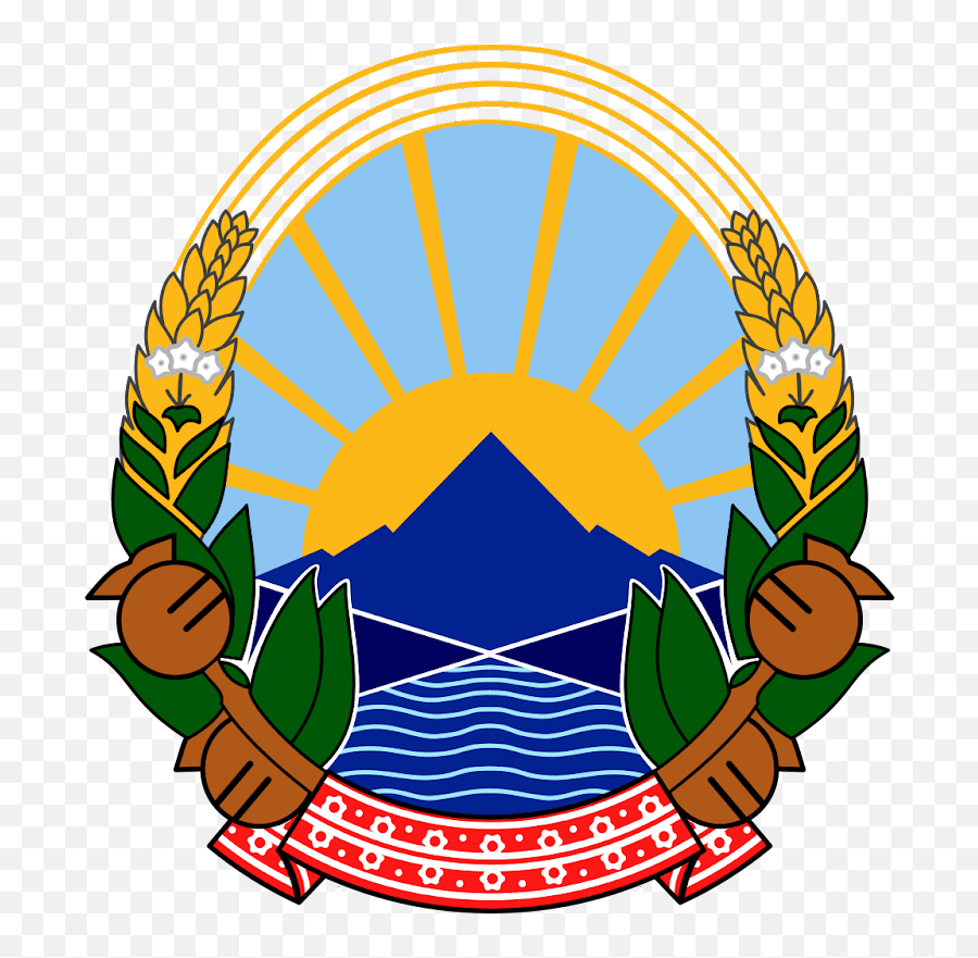 North Macedonia National Symbols Coat Of Arms Macedonia Emoji