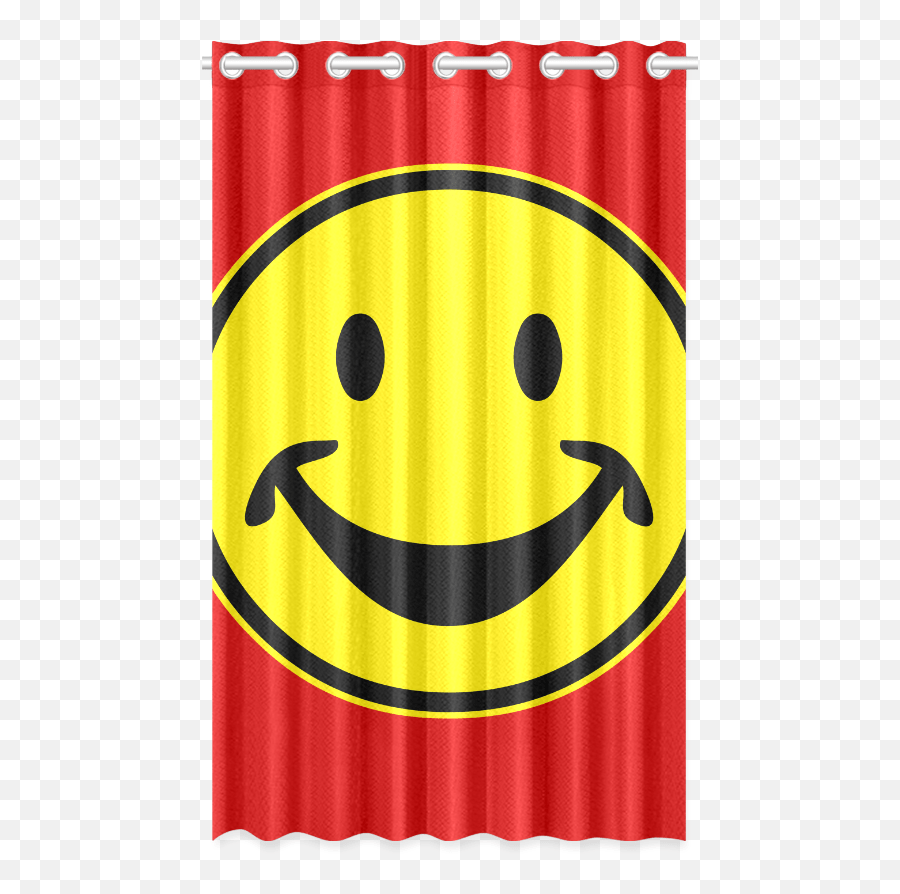 Funny Yellow Smiley For Happy People New Window Curtain Walmart Curtains Bedroom Emoji