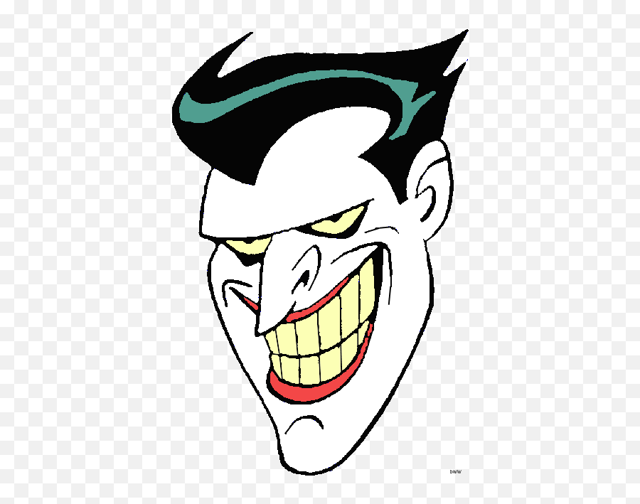 Joker Clipart Clipartsco Joker Animated Series Head Emoji,Joker