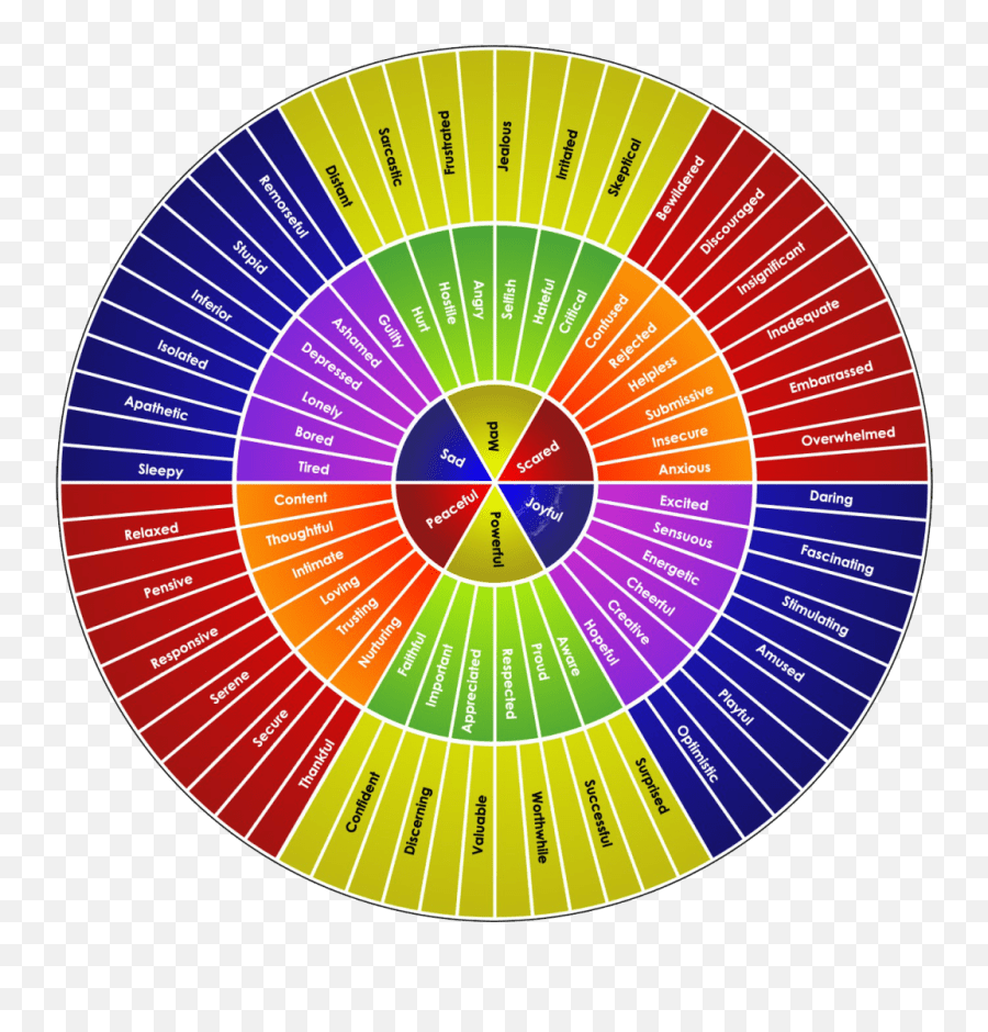 A Tool For Feelings Wheel Emoji,Emotions Wheel Free Emoji PNG