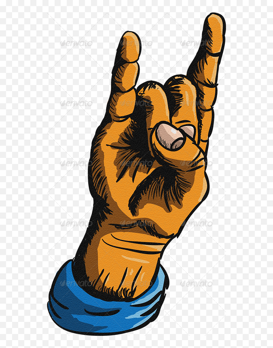 Rock Clipart Finger Rock Finger Rock Band Hand Sign Emoji,Metal Hand