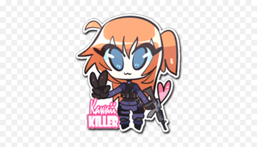 Telegram Sticker 9 From Collection Csgo Stickers Kawaii Killer Ct