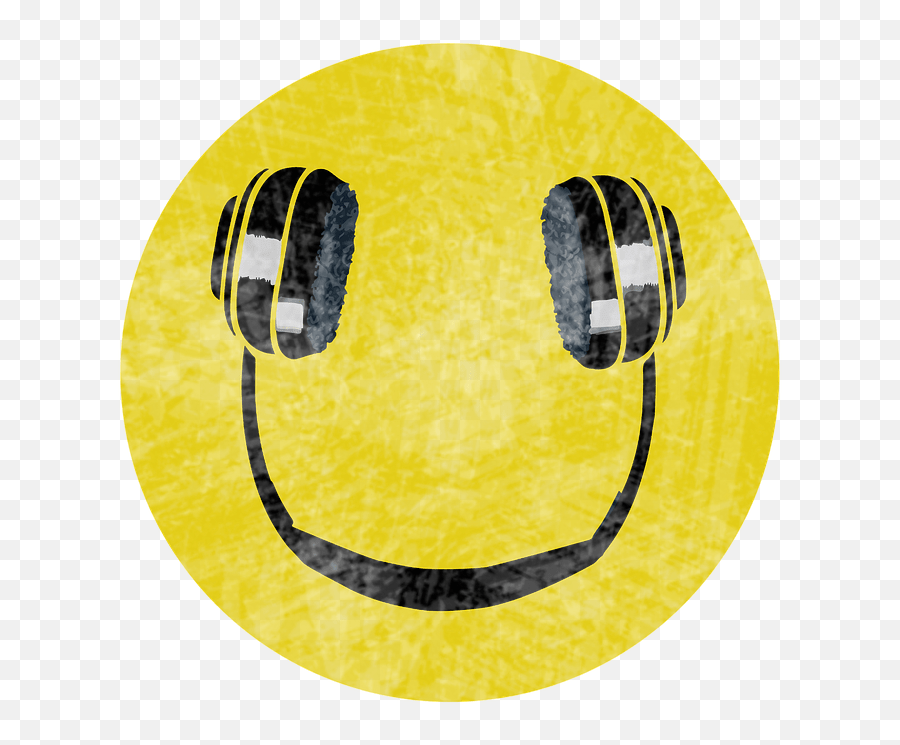 Headphones Smile Music Headphones Smile Emoji,Headphones Emoticon