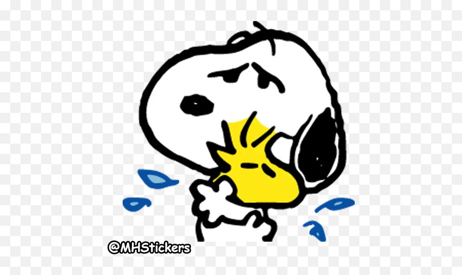 Snoopy Stickers See You Tomorrow Snoopy Emoji,Snoopy Crying Emoji