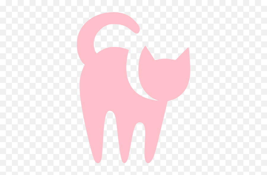 Pink Cat Icon Free Pink Animal Icons Pink Cat Logo Png Emoji,Cat