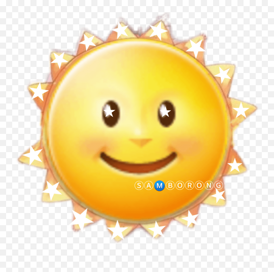 Sun Stars Sticker By Samborong Wide Grin Emoji,Day Sun Emoticon