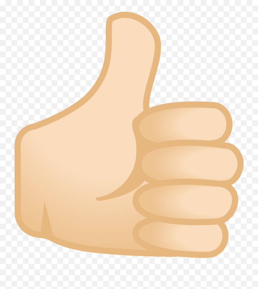 Light Skin Tone Emoji Emoji Polegar Para Cima,Thumbs Up Emoji Android