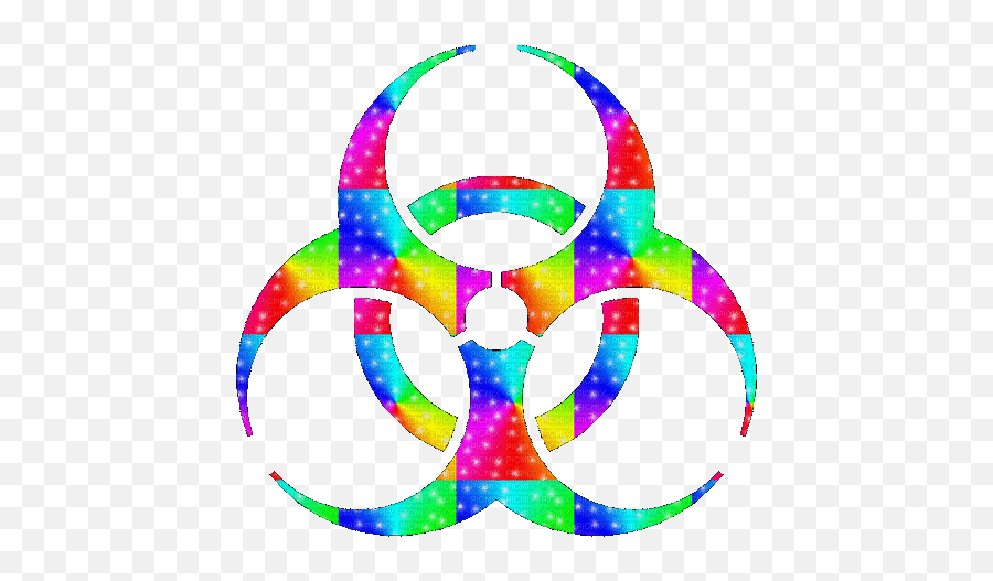 Toxic Symbol Scene Emo Scenecore Neon Rainbow Emoji,Radioactive Symbol Emoji Free Emoji PNG