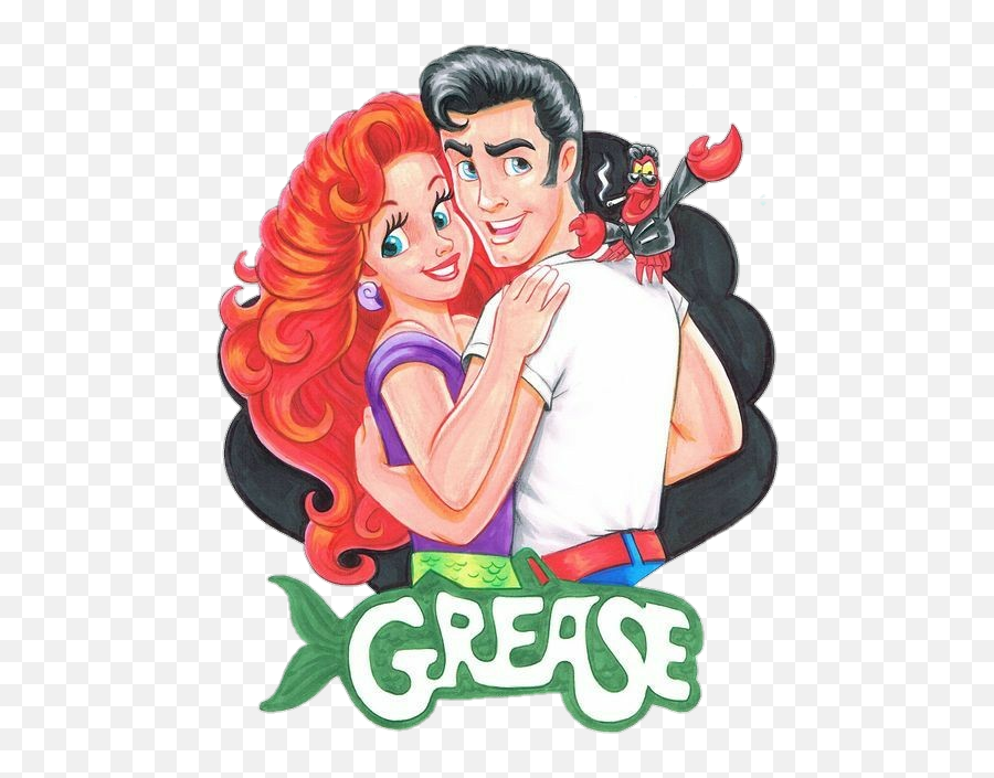 Ariel Cartoon Thelittlemermaid Sticker Grease The Little Mermaid